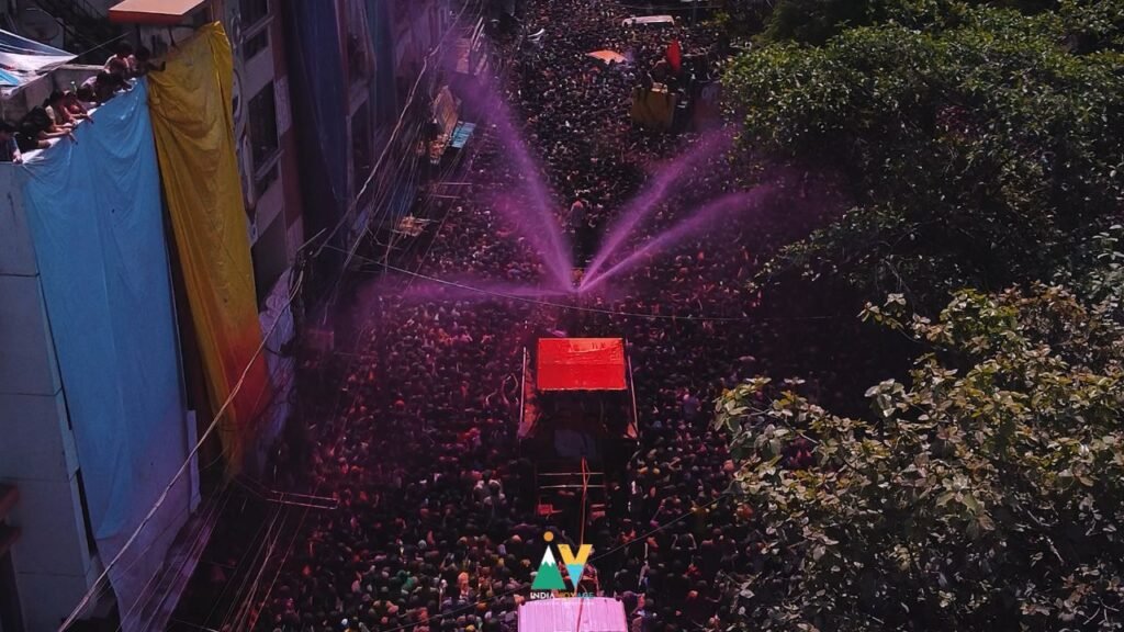 People Celebrating Rang Panchmi in Indore