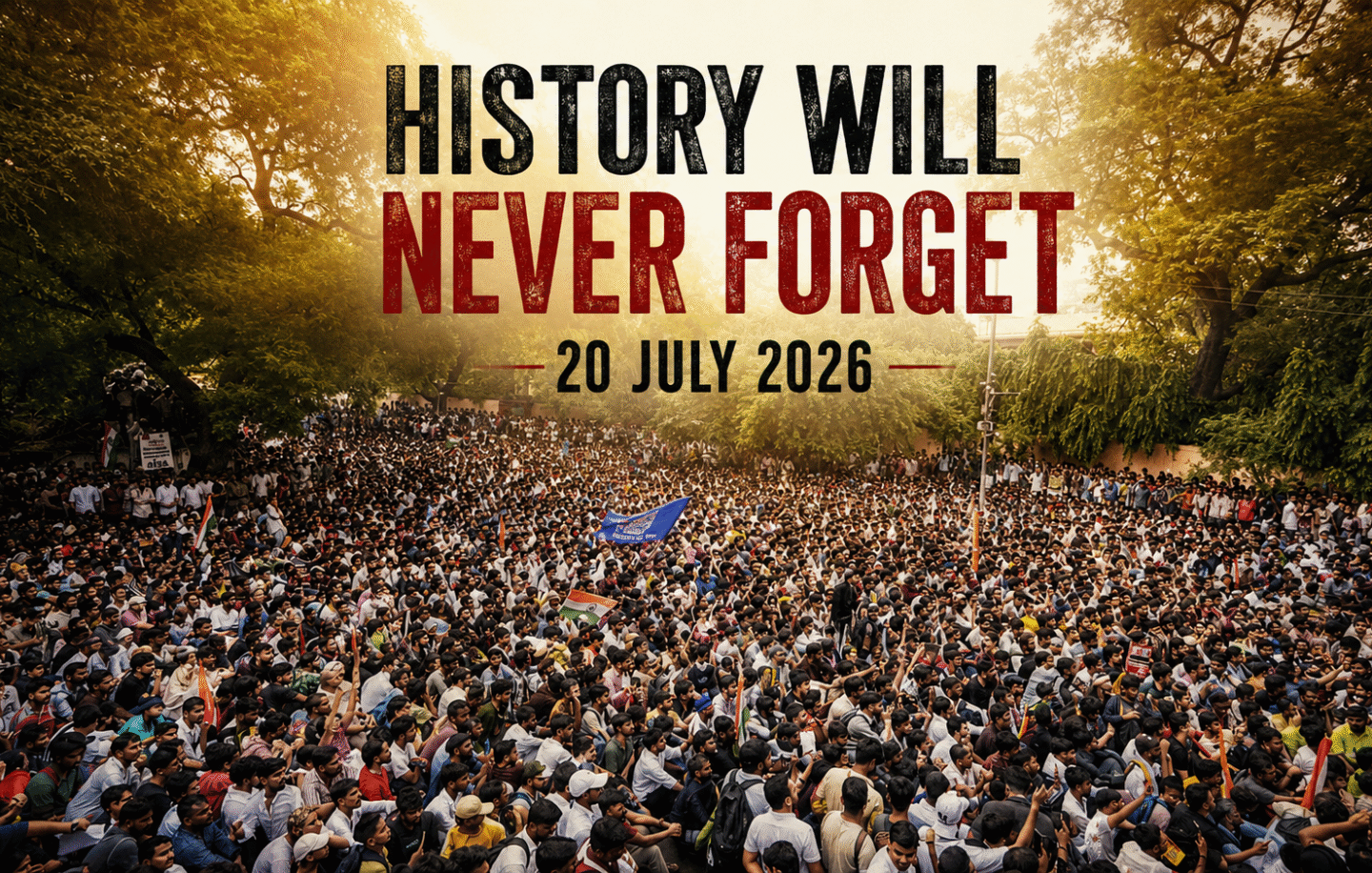 History will never forget 20 July 2026.