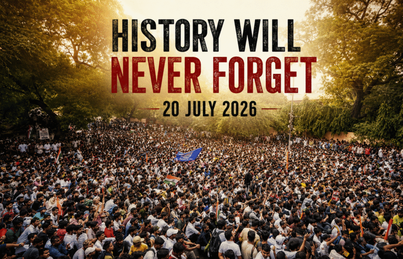 History will never forget 20 July 2026.